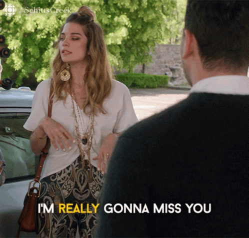 Alexis Rose I'm Really Gonna Miss You GIF