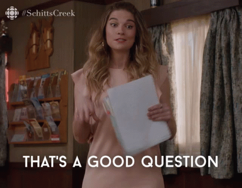 Alexis Rose Says Thats A Good Question GIF