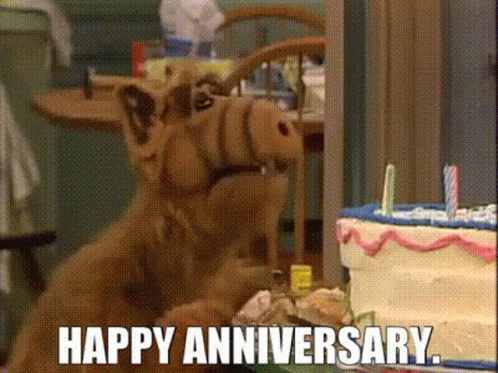 Alf Happy Work Anniversary Meme GIF