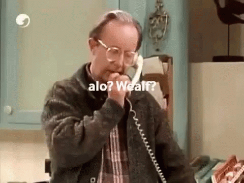Alf Talking On Telephone GIF
