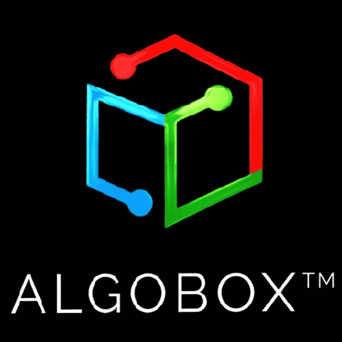 Algobox TM Logo With Cube and Lines