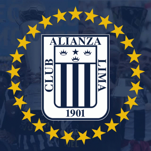 Alianza Lima Logo With Circle of Yellow Stars