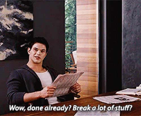 Alice Cullen Break A Lot Of Stuff GIF