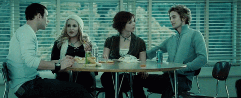 Alice Cullen Eating With Vampires Scene GIF