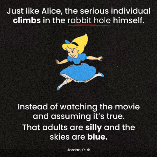 Alice In The Wonderland Rabbit Holes Movie GIF