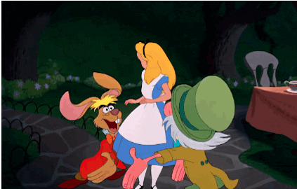 Alice In Wonderland Happy Birthday Animated GIF
