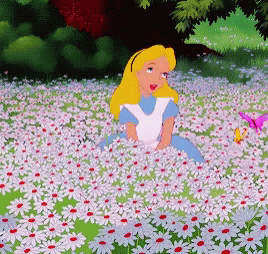 Alice In Wonderland Laying Down GIF