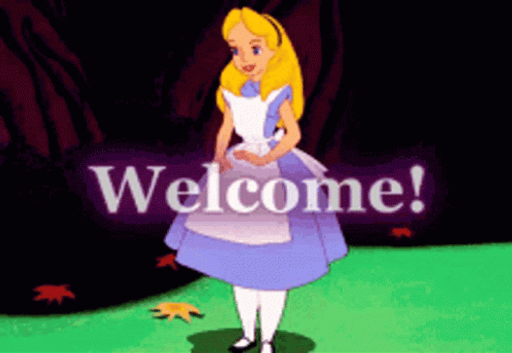 Alice In Wonderland Welcome GIF