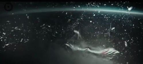Alien Chestburster Leaping From Space GIF