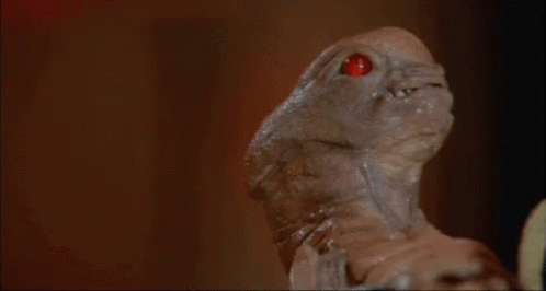 Alien Chestburster Wearing Hat Parody GIF