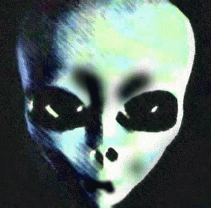 Alien Face Close Up GIF