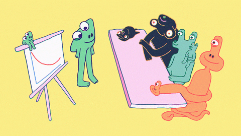 Alien Stock Market Presentation GIF