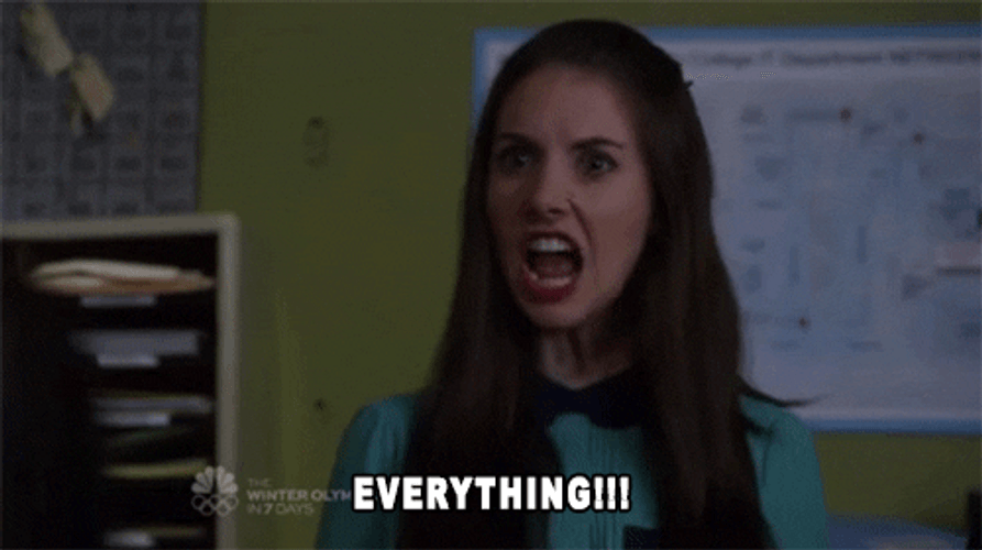 Alison Brie Annie Edison Angry GIF