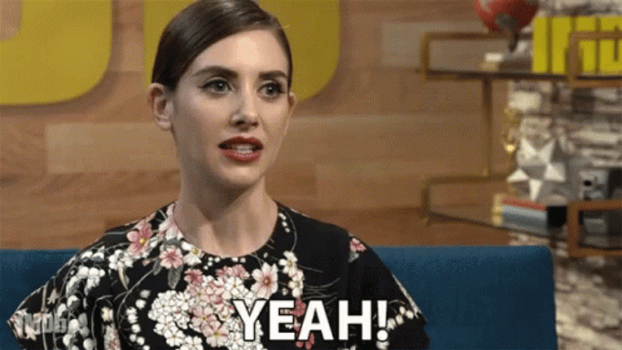 Alison Brie Beautiful Interview GIF