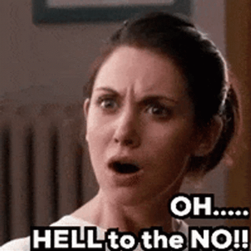 Alison Brie Oh Hell To The No GIF