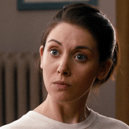 Alison Brie Shocked Face GIF