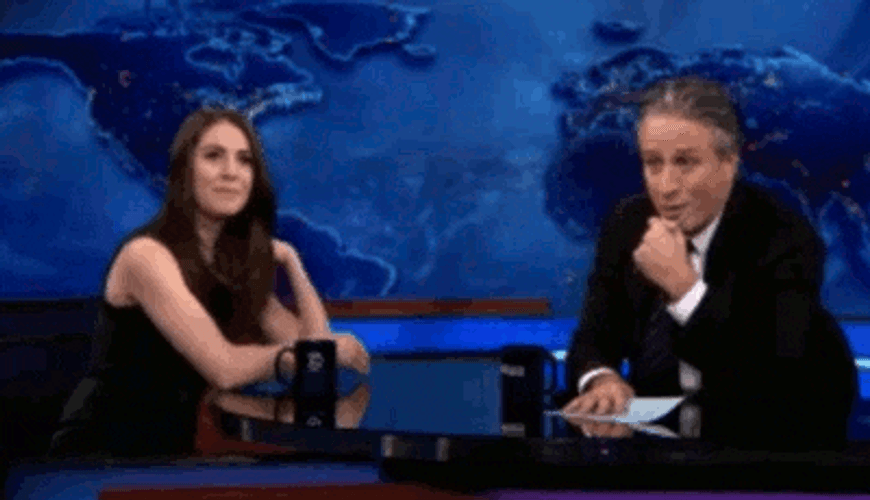 Alison Brie The Daily Show GIF