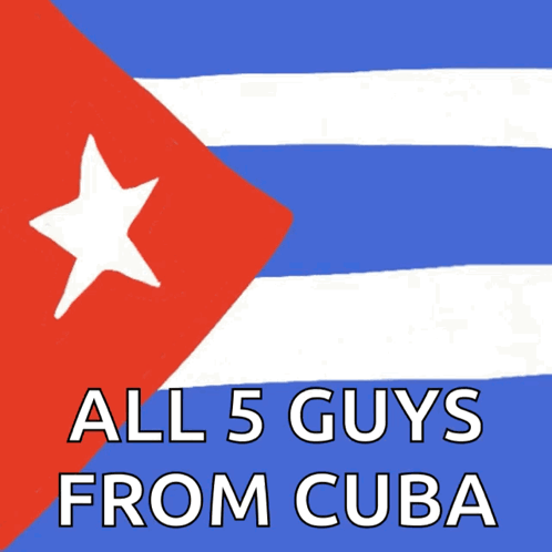 All 5 Guys From Cuba Poster GIF