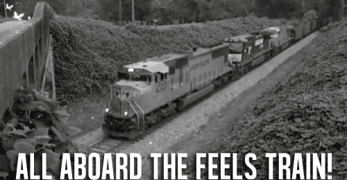 All Aboard The Feels Train GIF