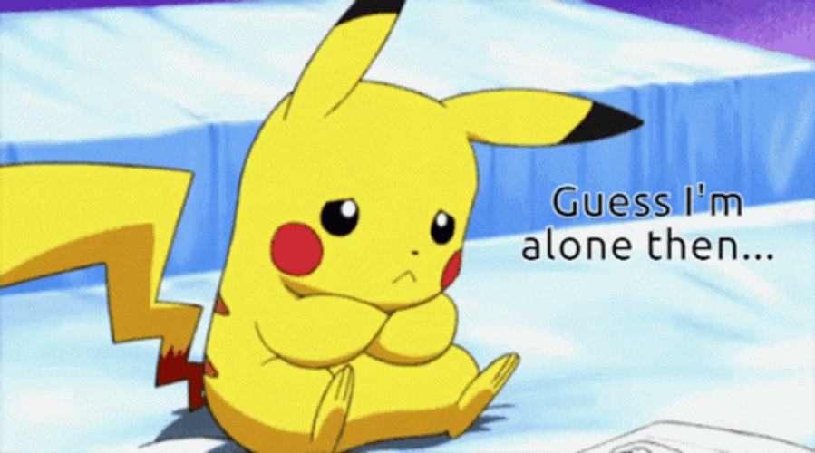 All Alone Pikachu Sad GIF