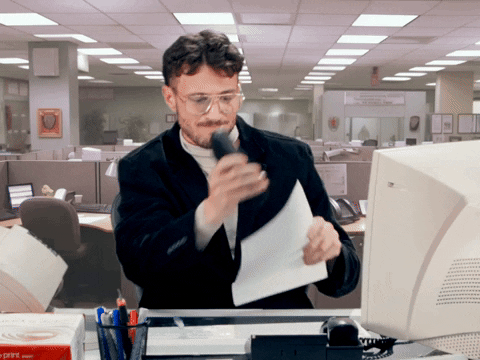 All Done Stapling Papers In The Office GIF