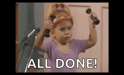 All Done Toddler Exercising GIF