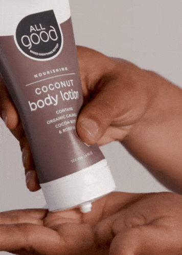 All Good Coconut Body Lotion GIF