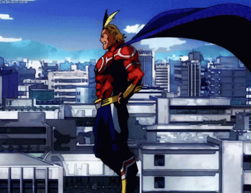 All Might Hero Academia Cape GIF