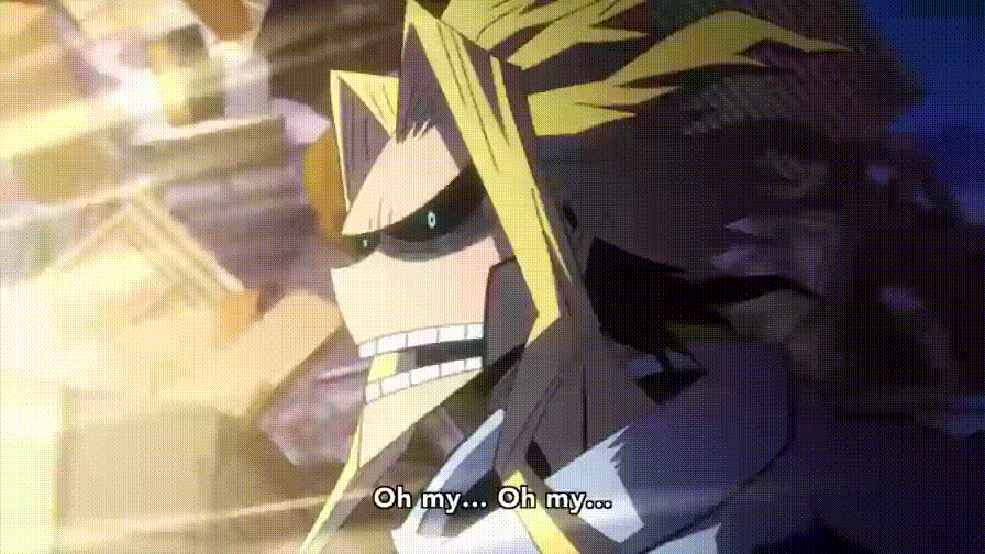 All Might Oh My Goodness GIF