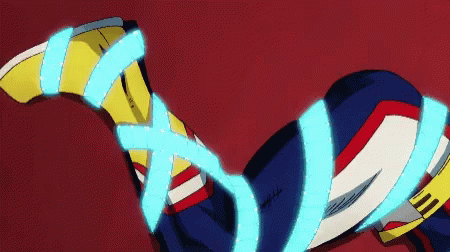 All Might Tied Up My Hero Ones Justice GIF