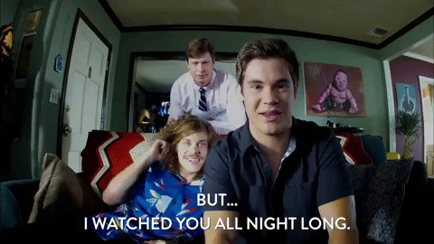 All Night Long Adam Devine Workaholics GIF