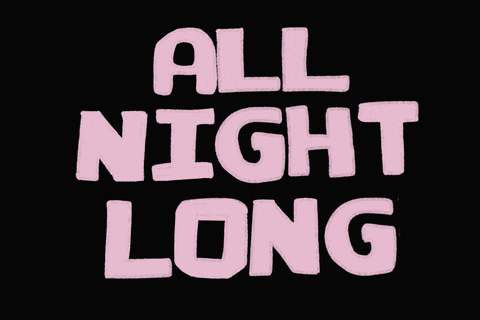 All Night Long Flashing Graphic Design GIF