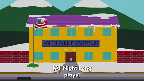 All Night Long South Park School GIF
