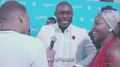 All Of Them Giggly Black Guy GIF