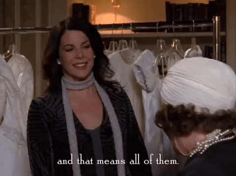 All Of Them Happy Lorelai Gilmore GIF
