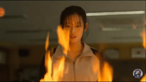 All Of Us Are Dead Lee Su-hyeok Watching Fire GIF