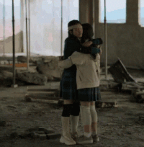 All Of Us Are Dead Nam-ra On-jo Comforting Each Other GIF