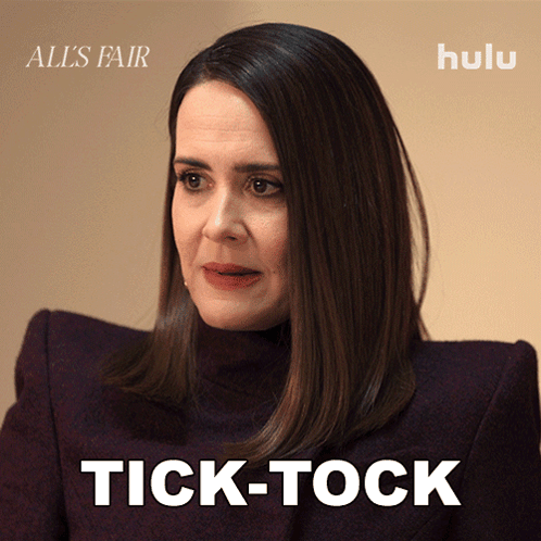 All's Fair Poster With Woman Tick-Tock