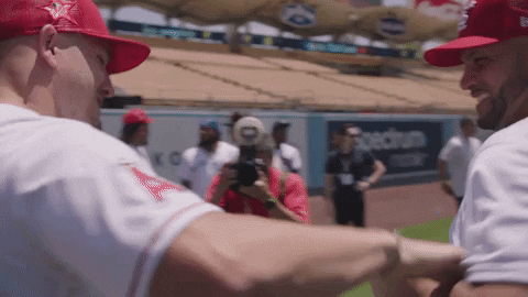 All Star Mike Trout Game Hug GIF