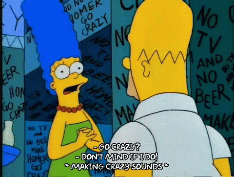 All Work And No Play The Simpsons Bart And Marge GIF