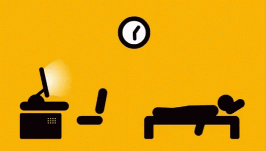 All Work And No Play Then Sleep Repeat GIF