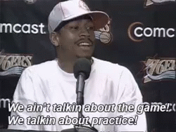 Allen Iverson Basketball Talking About Star Practice GIF
