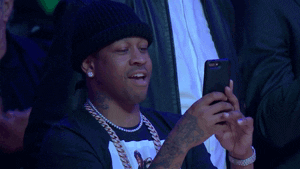 Allen Iverson Recording A Video GIF