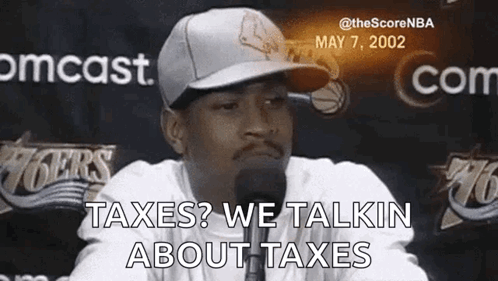 Allen Iverson We Talkin About Taxes GIF