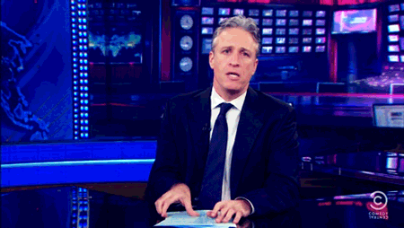 Allergies Jon Stewart Faint GIF