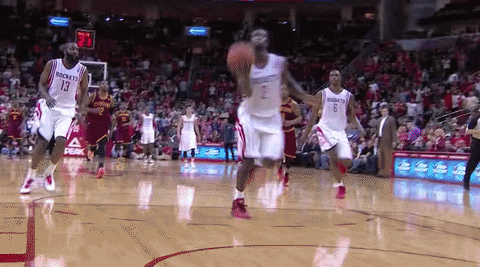 Alley Oop James Harden Houston Rockets GIF