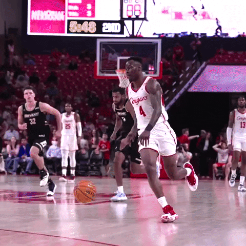 Alley Oop Slamdunk Assist University Of Houston GIF