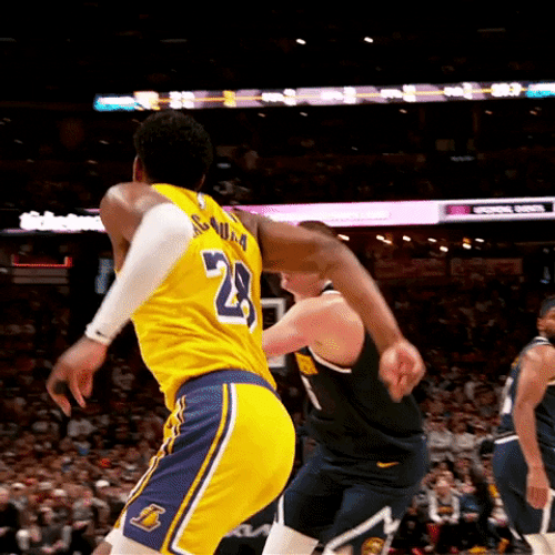 Alley Oop Rui Hachimura NBA Play Offs GIF