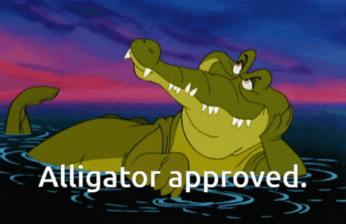 Alligator Approved Cartoon