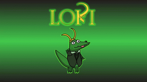 Alligator Loki Animated Art Hello Waving GIF
